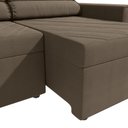 Ver imagem 3 de Sofá Domus 2 Lugares Retrátil e Reclinável 208cm Suede Mescla Taupe Kappesberg