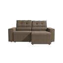 Ver mais imagens de Sofá Domus 2 Lugares Retrátil e Reclinável 208cm Suede Mescla Taupe Kappesberg