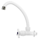 Ver imagem 2 de Torneira Banheiro Cozinha Branca Plástico Abs 1/4 Gold Sand