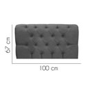 Ver imagem 2 de Painel Estofada Paris 100cm Solteiro Para Cama Box Quarto Linho Cinza - Gat Magazine