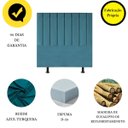 Ver imagem 4 de Cabeceira Cama Casal Queen Size 160 Cm Esther Suede e Frame:azul Turquesa