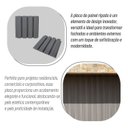 Ver imagem 7 de Painel Ripado Externo de Madeira Ecológica 290cm x 21,90cm Cada Barra Equivale a 0,63m² Formaco Decor Cinza