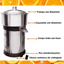 Ver imagem 4 de Espremedor Extrator de Frutas Industrial em Inox M C/ Bica de Alumínio - 1843