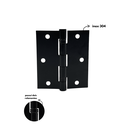 Ver imagem 2 de Dobradiça P/ Portas 3,5x3 em Inox 304 Preto com Rolamento