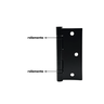 Dobradiça P/ Portas 3,5x3 em Inox 304 Preto com Rolamento - 7