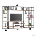 Ver mais imagens de Conjunto de Estantes Modernas Home Tv Lisse