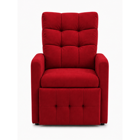 Poltrona Papai Luxo Reclinavel para Estenção de Cilios , Amamentação Organica* Sued*Vermelho