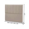 Cabeceira Cama Box King Size Estofada Madeira Camila:bege - 3