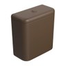 Caixa Acoplada Monocromática com Acionamento Duo Marrom Fosco Deca - 1