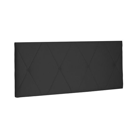 Painel Aquilla Cama Box Casal 140cm Suede preto