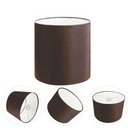 Ver imagem 1 de Cúpula Abajur e Luminária Cilíndrica Vivare Cp-7010 Ø25x25cm - Bocal Nacional Café