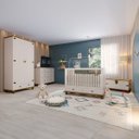 Ver imagem 2 de Quarto Infantil Retrô Off White/ Nogueira
