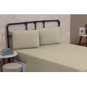 Ver imagem 1 de Lençol Casal Padrão sem Elastico com Bainha Avulso Microfibra Premium 01 Peça para Cama Box:cáqui