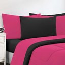 Ver imagem 2 de Kit Edredom Malha 100% Algodão Gran Moratta 3 Peças Queen - Pink -preto