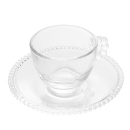 Jogo 8 Peças Xícaras 180ml e Pratos Sobremesa Bolinhas Wolff - 3
