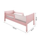 Ver imagem 7 de Cama Solteiro com 2 Baus Organizador e Escada Mdf Luna Plus Branco com Rosa