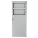 Ver imagem 1 de Porta de Aluminio Social Lambril Branco Linha 25 - 210x100 Direita