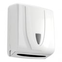 Ver imagem 1 de Toalheiro Unik para Papel 2 ou 3 Dobras com Detalhe para Banheiro Branco Premium Colchões