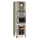 Ver imagem 3 de Armario Cozinha Paneleiro Munique com 4 Portas Off White/canelato