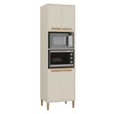 Ver imagem 1 de Armario Cozinha Paneleiro Munique com 4 Portas Off White/canelato