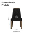 Ver imagem 3 de Kit 2 Cadeiras de Jantar 4256 com Espaldar Rustic/oxford Madesa