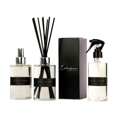 Kit Home Spray + Difusor de Ambiente + Água Perfumada Premium Floral 250ml