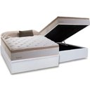 Ver imagem 1 de Cama Box Baú Casal: Colchão Molas Masterpocket Ensacadas Herval Inspiracion + Base Crc Courano