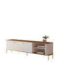 Ver imagem 2 de Rack para Tv 70 Polegadas Olaf Off White Nature Dourado
