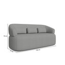 Ver imagem 3 de Conjunto Poltrona e Sofá Living Orgânico Duomo 1,30m Boucle Just Time