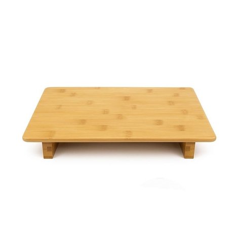 Bandeja de Bambu Prato Sushi Tábua Frios Petiscos 30x19cm Frg0390