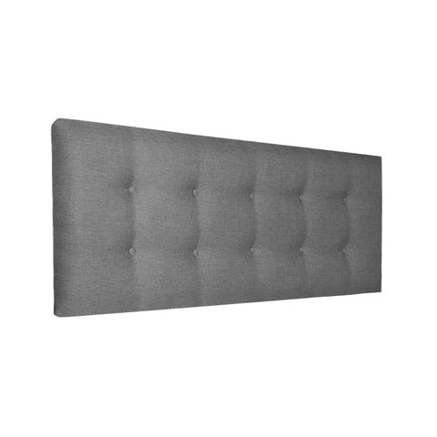 Cabeceira de Cama Estofada Botonê Istambul Essencial Linho Rbl:casal Painel/cinza