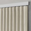 Ver imagem 3 de Cortina Gaze de Linho Flamê Basic 3,00x2,70m para Trilho Suíço Sala e Quarto:Palha