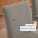 Ver imagem 5 de Conjunto de Mesa 6 Lugares Carol com 6 Cadeiras Espanha MDF Cinamomo e Off White