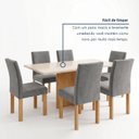 Ver mais imagens de Conjunto de Mesa 6 Lugares Carol com 6 Cadeiras Espanha MDF Cinamomo e Off White