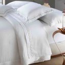 Ver imagem 3 de Jogo Cama 4 Peças Queen Bordado Algarve Branco/rose Kacyumara