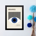 Ver imagem 2 de Quadro Arte Olho Azul - Bauhaus 24x18cm - com Vidro:moldura Preta