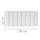 Ver imagem 2 de Painel Estofada Carla 195CM King Suede Branco - D A DECOR