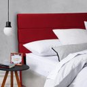 Ver imagem 3 de Cabeceira Cama Box King Size Italia 1,90 Suede Vermelho Navega Móveis