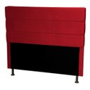 Ver imagem 2 de Cabeceira Cama Box King Size Italia 1,90 Suede Vermelho Navega Móveis