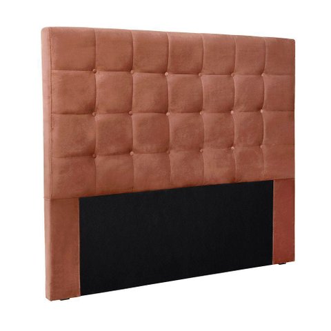 Cabeceira Cama Box Casal 140 Cm Verona Veludo Cobre S04 - D'Rossi