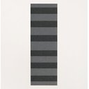 Ver imagem 2 de Tapete Passadeira Antiderrapante Chumbo Listrado Preto 45x140cm