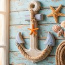 Ver imagem 2 de Âncora Marítima Náutica para Parede Decoração Casa de Praia