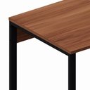 Ver imagem 3 de Escrivaninha F5 Office Industrial sem Gavetas MDP 115cm Nogal com Preto