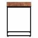Ver imagem 5 de Escrivaninha F5 Office Industrial sem Gavetas MDP 115cm Nogal com Preto
