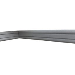 Boiserie Moldura Rodameio de Eva Adesivo e Flexível *orion 2,5cmx 5mm 5 Metros* Cinza - 1