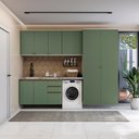 Ver imagem 1 de Lavanderia Modulada Kappesberg Celeste 5 Peças Branco/verde 280cm