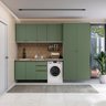Lavanderia Modulada Kappesberg Celeste 5 Peças Branco/verde 280cm - 1