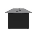 Ver imagem 2 de Plataforma de Trabalho para 6 Pessoas 360cm MDP Cinza Sagrado com Preto F5 Office