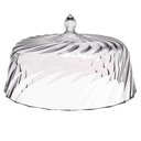 Ver imagem 2 de Kit 3 Cúpulas de Plástico 25cm Transparente para Bolos Tortas Doces Pratos Glassy Crippa