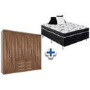 Ver imagem 1 de Cama Box Conjugada Casal Union Ortobom + Guarda Roupa Master 8.6 Demolição